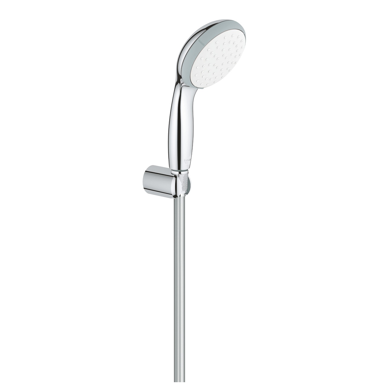 GROHE Vitalio Go 100 Set Doccia Cromo - Getto Rain, Distribuzione Uniforme, Rimozione Calcare, Dimensioni 20.9x9.4x23.6 cm