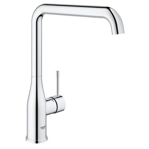 GROHE Essence New Miscelatore Monocomando Cromo per Lavello da Bagno e Cucina, Bocca Orientabile, Cartuccia Ceramica 28mm