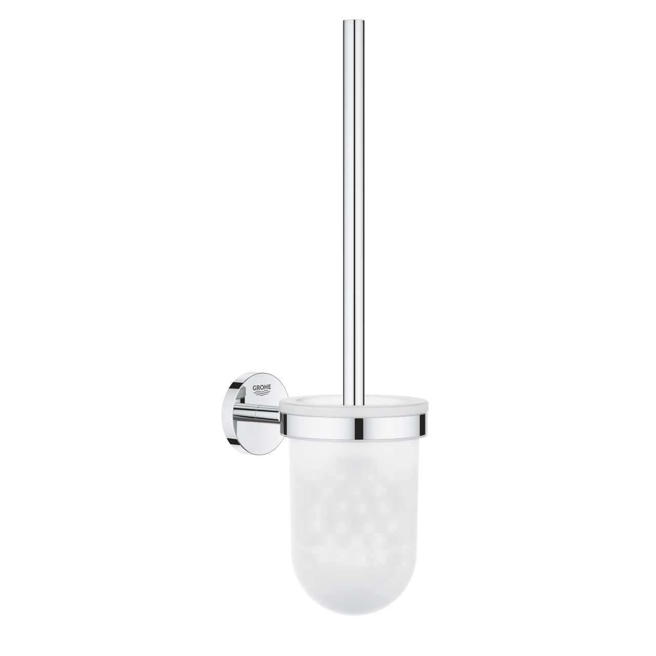 Grohe Porta Scopino a Parete BauCosmopolitan Cromo 40463001 - Design Accattivante con Fissaggio Nascosto e Finitura Grohe StarLight
