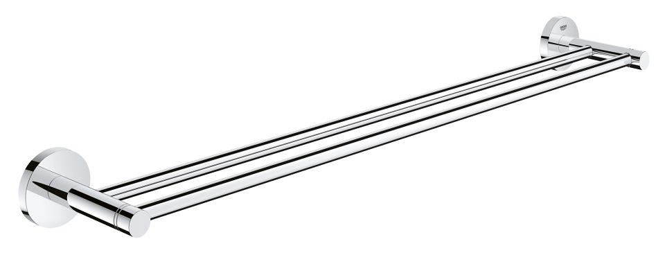 GROHE Essentials Porta Salviette Doppio a Parete 60 cm in Cromo Grohe StarLight