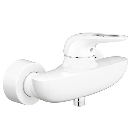 Grohe 33590LS3 Miscelatore Monocomando per Doccia Eurostyle New, Moon White, Installazione a Parete, Leva Aperta/Chiusa, Cartuccia 35 mm Grohe SilkMove