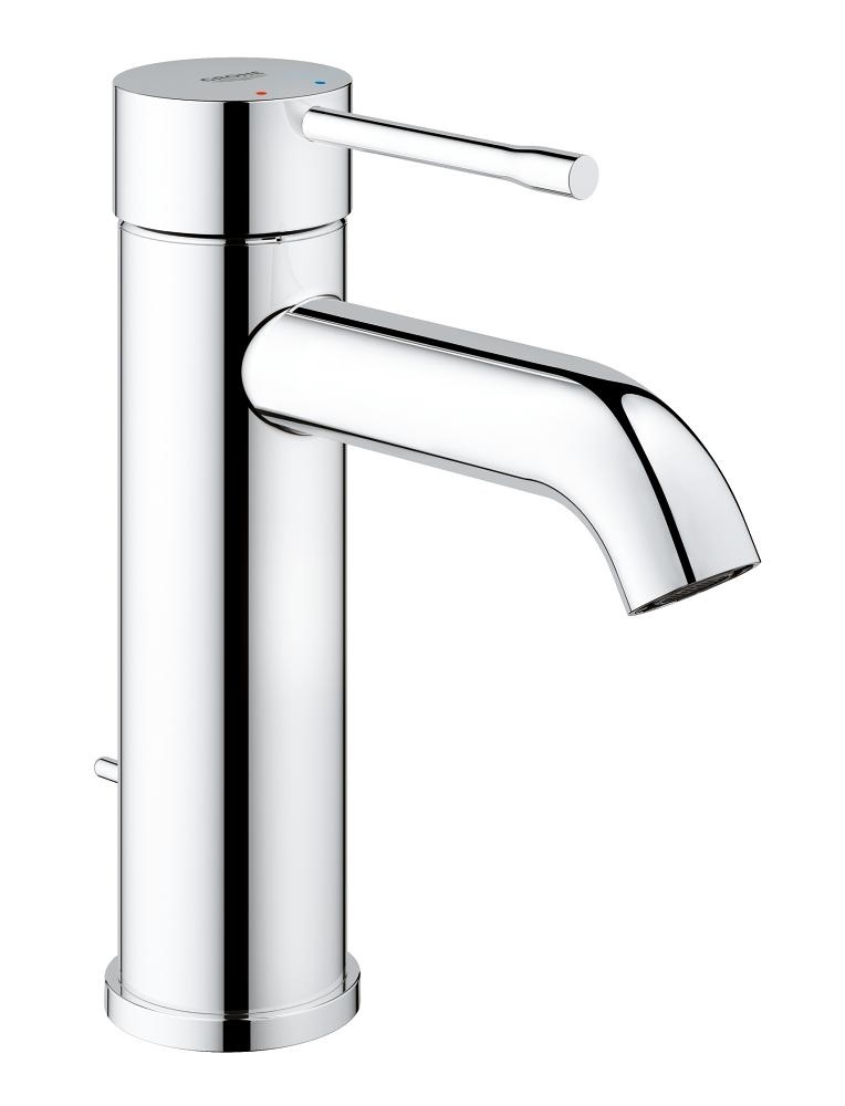 GROHE Essence New Miscelatore per Lavabo Cromo Lucido 23589001 con Scarico a Saltarello e Cartuccia Ceramica da 28 mm