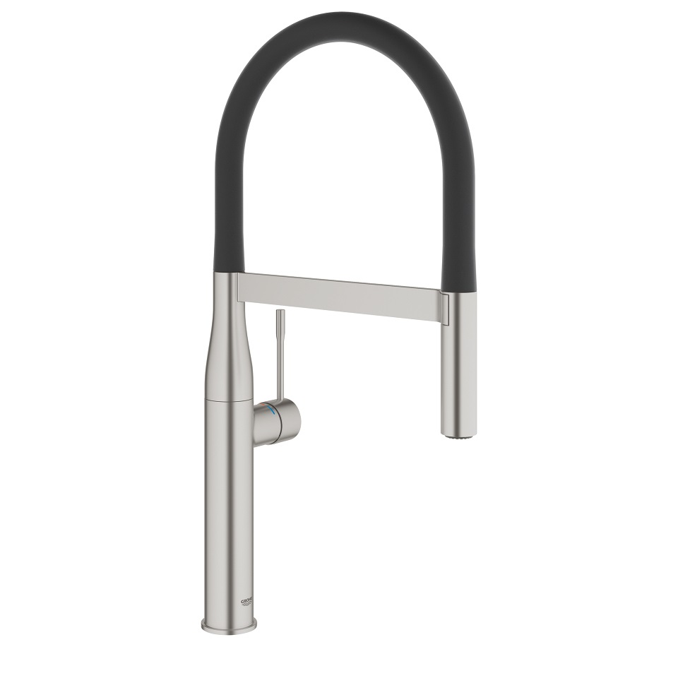 GROHE Essence Miscelatore Monocomando per Lavello in Acciaio Inox con Doccetta Professionale - 30294DC0