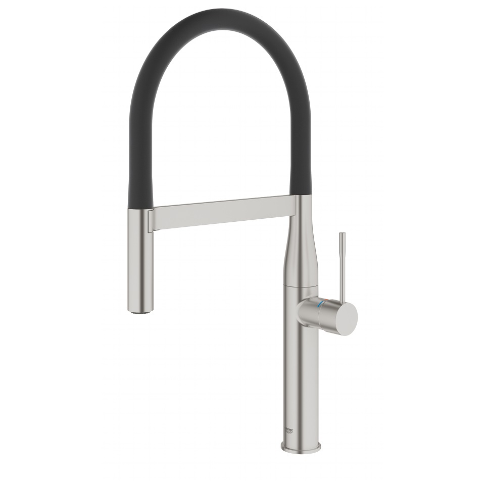 GROHE Essence Miscelatore Monocomando per Lavello in Acciaio Inox con Doccetta Professionale - 30294DC0