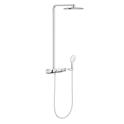 Grohe 26361000 Sistema Doccia Rainshower SmartControl con Miscelatore Termostatico, Cromo, Braccio a Parete 500mm, Flessibile 1750mm