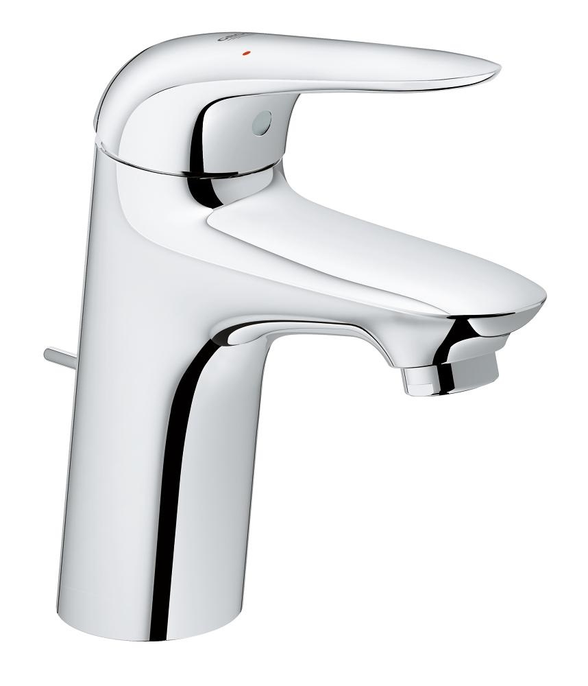 Grohe Eurostyle New Miscelatore Lavabo Cromo Lucido Taglia S con Piletta Scarico a Tirante e Cartuccia Ceramica 35 mm