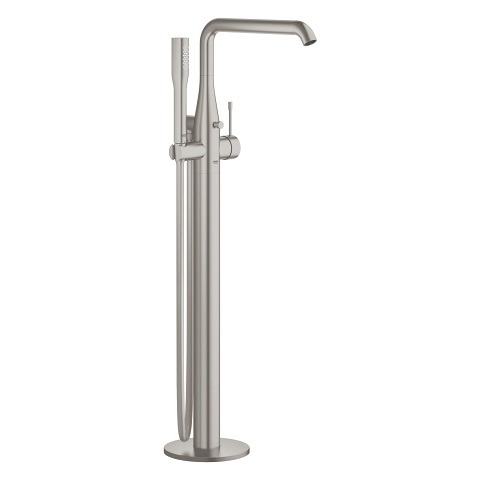Grohe 23491DC1 Miscelatore Monocomando per Vasca-Doccia a Pavimento, Finitura Super Steel