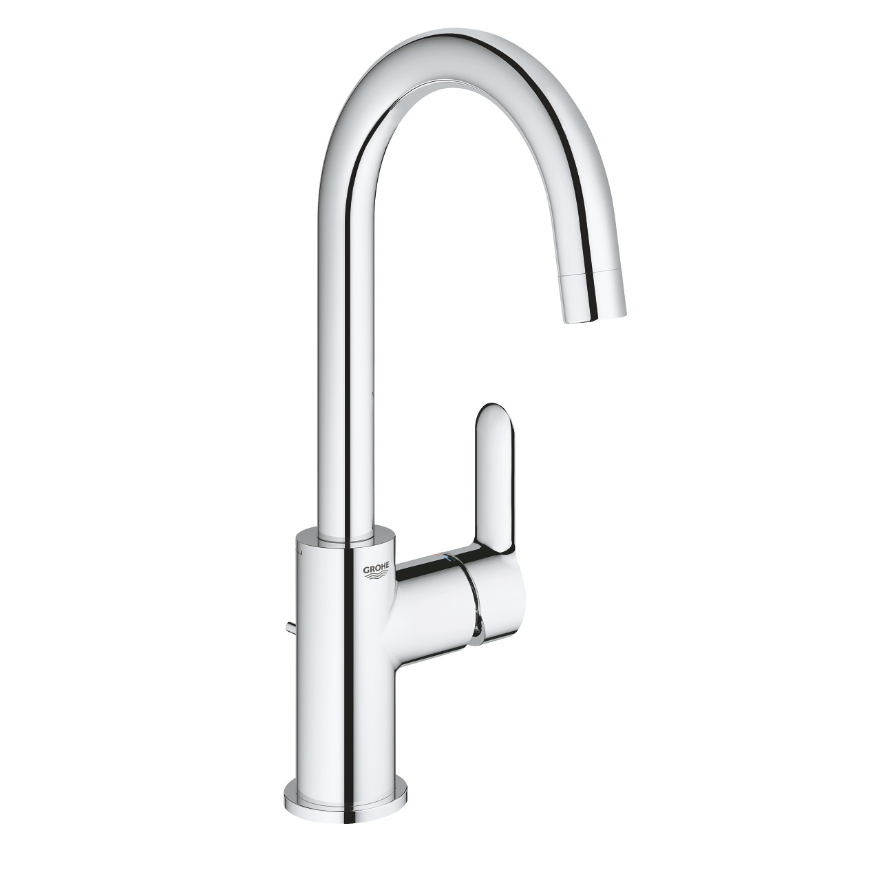 GROHE BauEdge Miscelatore Monocomando per Lavabo Taglia L Cromo - Cartuccia Longlife, EcoJoy, Bocca Girevole