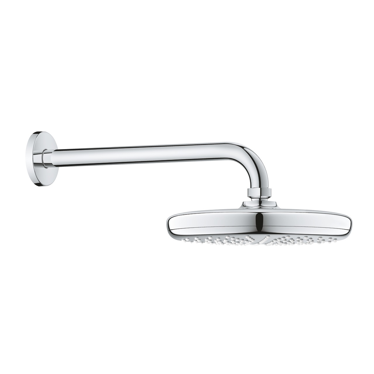 GROHE Tempesta 210 Soffione Doccia a Parete Cromo, Diametro 210 mm, Sporgenza 286 mm, 1 Getto Rain