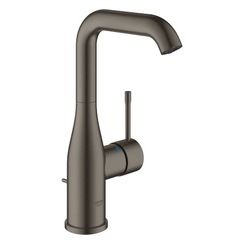 GROHE Essence Miscelatore per Lavabo L-Size in Grafite Spazzolata con Cartuccia Ceramica e Aeratore EcoJoy