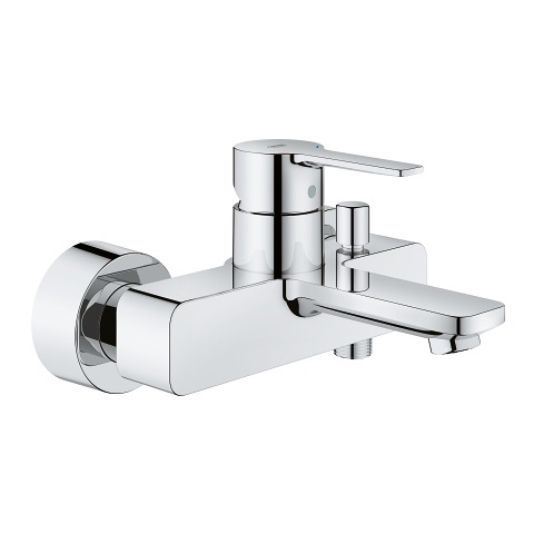 Grohe 33849001 Miscelatore Monocomando per Vasca-Doccia, Cromo - Installazione a Parete, Cartuccia 35 mm con Tecnologia SilkMove