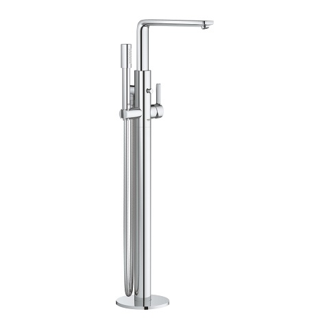 GROHE 23792001 Miscelatore Monocomando a Pavimento per Vasca-Doccia, Cromo, Cartuccia Ceramica 35 mm, Design Elegante