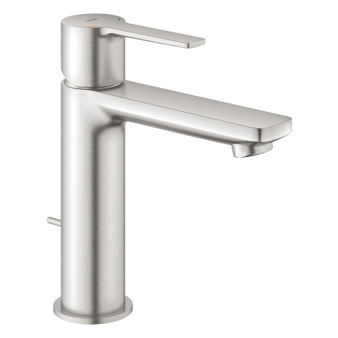GROHE 32114DC1 Miscelatore Monocomando per Lavabo Taglia S in SuperSteel Satinato con Aeratore e Sistema Anticalcare