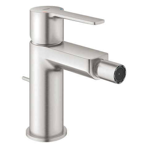 Grohe 33848DC1 Miscelatore Monocomando per Bidet in Super Steel - Cartuccia Ceramica 28mm, Tecnologia GROHE SilkMove e QuickFix Plus