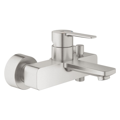 Grohe 33849DC1 Lineare Miscelatore Monocomando per Vasca/Doccia in Supersteel - Design Slanciato e Minimalista