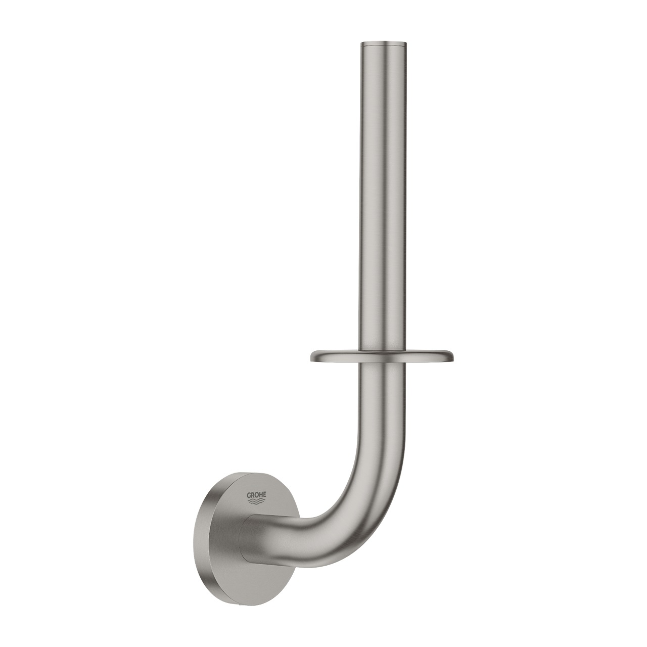 Grohe Essentials Porta Rotolo a Parete Super Steel 40385DC1 con Fissaggio a Scomparsa