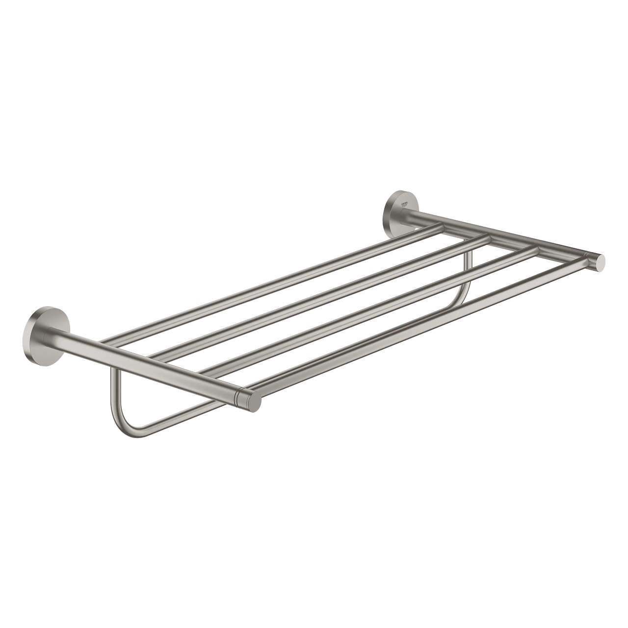 Grohe Essentials Porta Salviette Multiplo a Muro in Acciaio Inox Super Steel - 550 mm