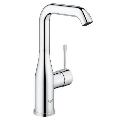 GROHE Essence 23799001 Miscelatore Monocomando per Lavabo, DN 15 L, Cromato con Beccuccio Orientabile e Scarico a Saltarello