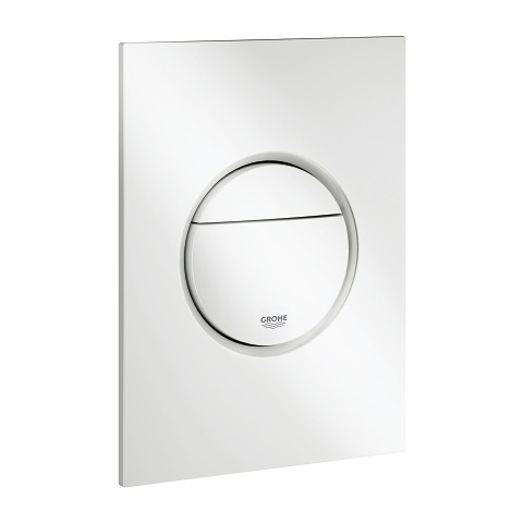 Grohe Nova Cosmopolitan S 37601SH0 Placca di Scarico per WC, Nero, 130 x 172 mm, con Tecnologia EcoJoy