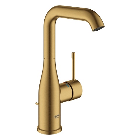 Grohe 32628GN1 Essence Miscelatore per Lavabo Taglia L in Oro Spazzolato con Funzionalità Eco-Friendly