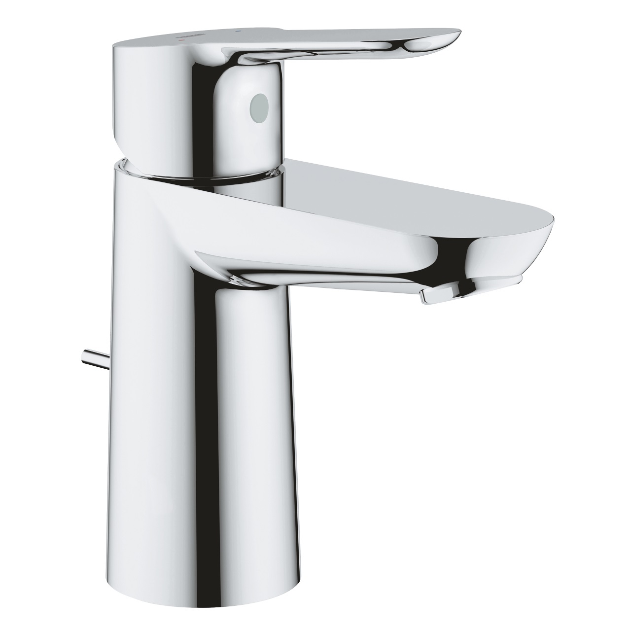 GROHE BauEdge Miscelatore Monocomando Cromo per Lavabo S-Size con Attacco Piletta 1