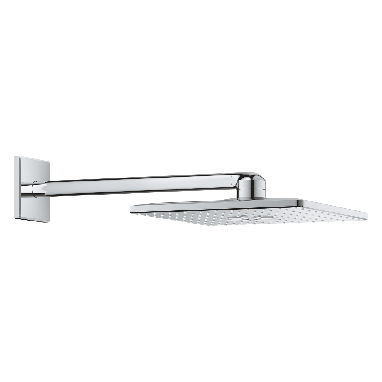 Grohe Rainshower SmartActive 310 Cube Soffione Doccia Quadrato Cromo - 2 Getti PureRain e ActiveRain, Braccio da 430 mm