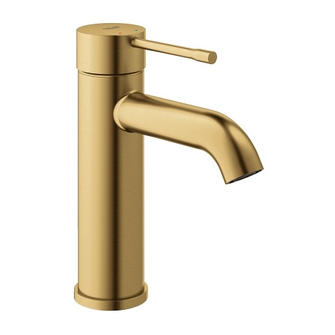 Grohe Essence S-Size 23590GN1 - Miscelatore per lavabo in oro spazzolato con cartuccia ceramica e risparmio d'acqua