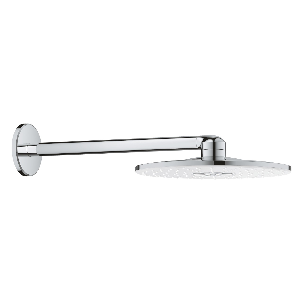 Grohe Rainshower SmartActive 310 Soffione Doccia Bianco/Cromo con 2 Tipi di Getto e Braccio a Parete