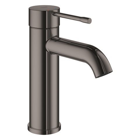 Grohe Essence Miscelatore Monocomando per Lavabo Taglia S Hard Graphite - Design Cilindrico, Risparmio Acqua e Facile da Pulire