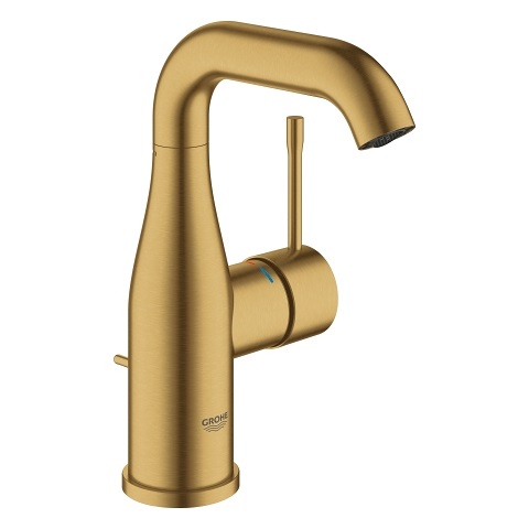 Grohe Essence 23462GN1 Rubinetto Lavabo M-Size Oro Spazzolato con Aeratore e Tecnologia EcoJoy