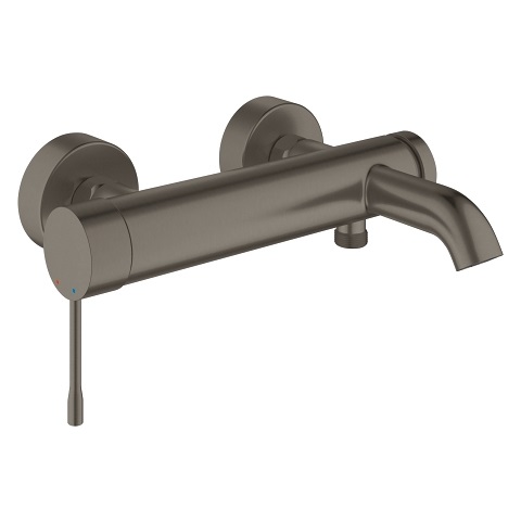 GROHE Essence Miscelatore Monocomando a Parete per Vasca/Doccia - Finitura Grafite Spazzolato, Modello 33624AL1