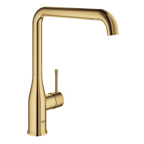 GROHE Essence 30269GL0 Miscelatore Monocomando per Cucina Oro Giallo Lucido con Bocca Alta e Orientabile