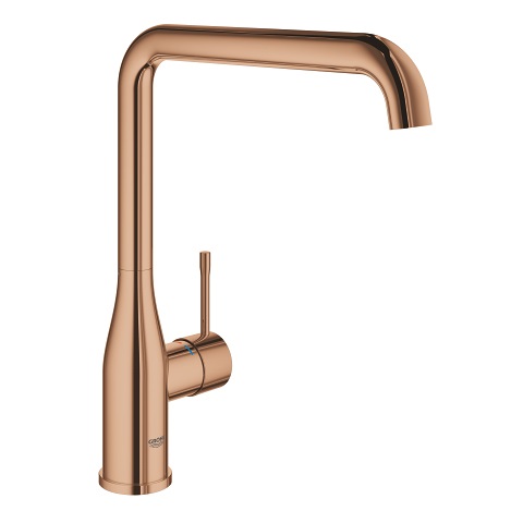 GROHE Essence Miscelatore Monocomando per Lavello Warm Sunset - 30269DA0, Bocca Girevole, Cartuccia Ceramica 28mm, Limitatore di Temperatura Integrato