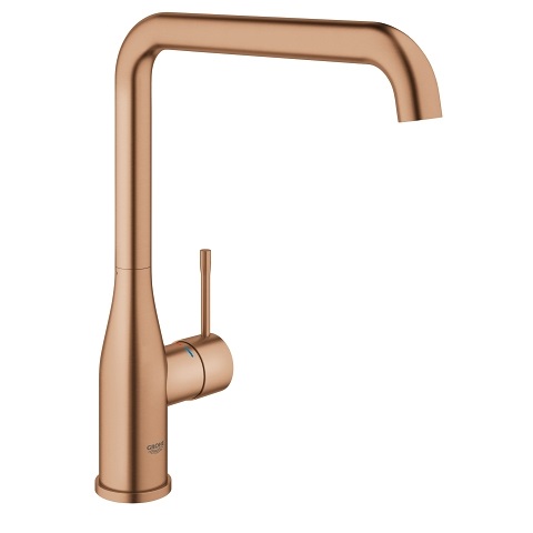 GROHE 30269DL0 Miscelatore Monocomando per Lavello da Cucina Oro Rosa Spazzolato con Bocca Girevole e Cartuccia Ceramica