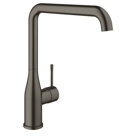GROHE Essence Miscelatore Monocomando per Lavello, Grafite Spazzolato, Bocca Alta Girevole, Cartuccia Ceramica 28 mm, Limitatore di Temperatura e Portata Integrati