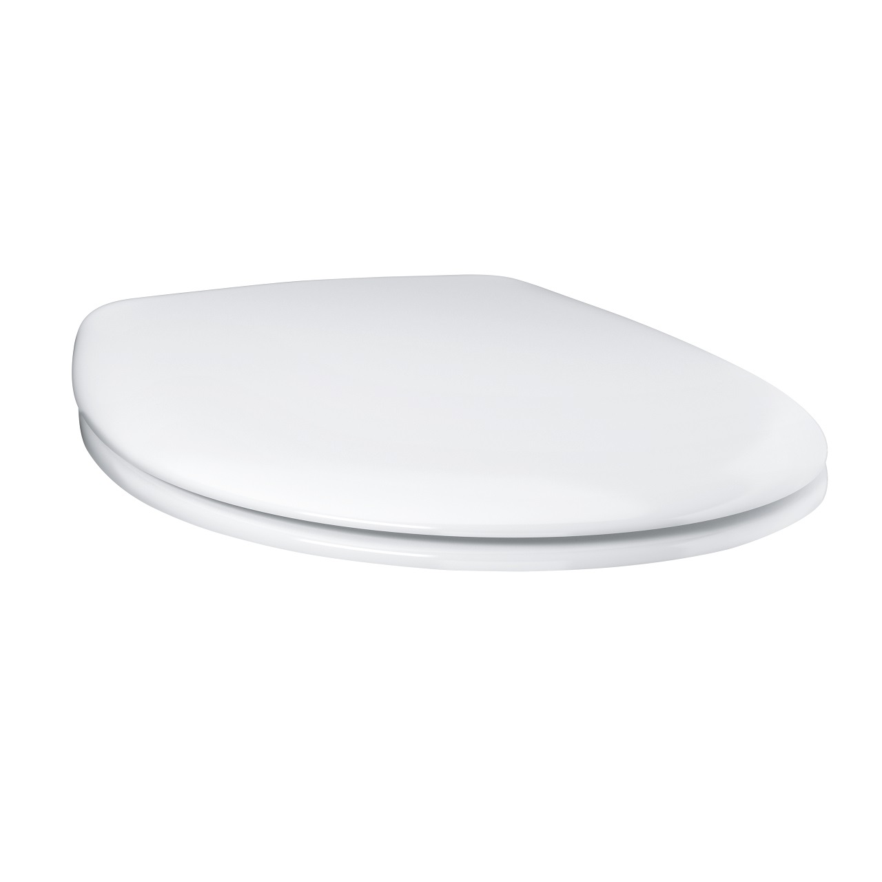 Grohe Bau Ceramic Sedile WC Bianco 36 x 46 cm in Duroplast con Sgancio Rapido e Cerniere in Acciaio Inox