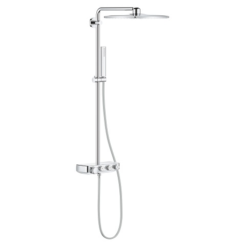 Grohe Euphoria SmartControl System 310 Cube - Sistema Doccia con Miscelatore Termostatico, Cromo, Soffione 310 mm a 2 Getti, Braccio Doccia Orientabile 450 mm
