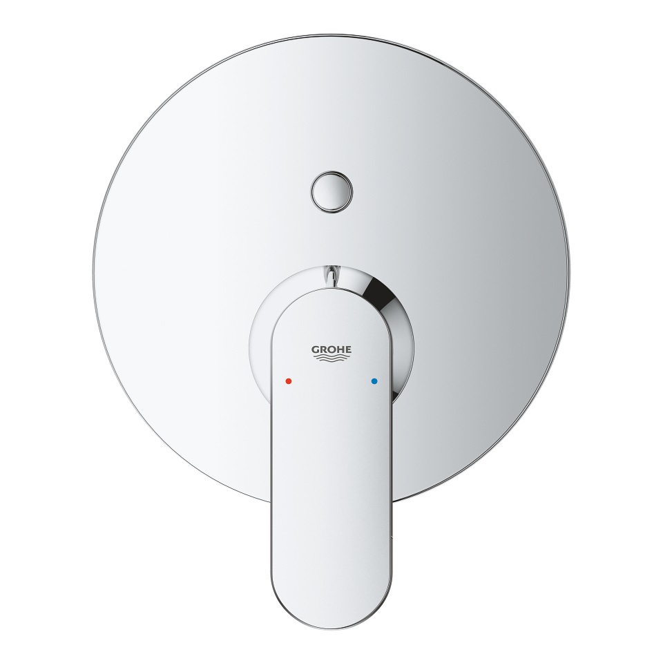 GROHE Eurosmart Cosmopolitan Miscelatore Monocomando a 2 Vie con Deviatore, Cromato, Parte Esterna per Incasso SmartBox