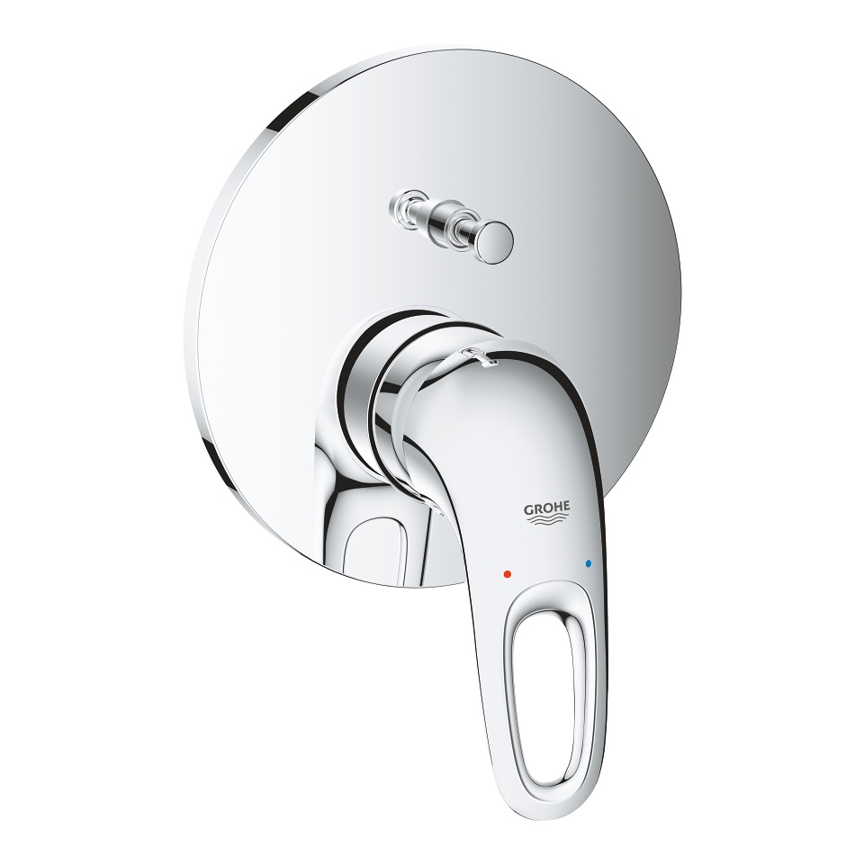 GROHE Eurostyle Miscelatore Monocomando a 2 Vie con Deviatore per Doccia e Vasca, Cromo - Modello 24049003