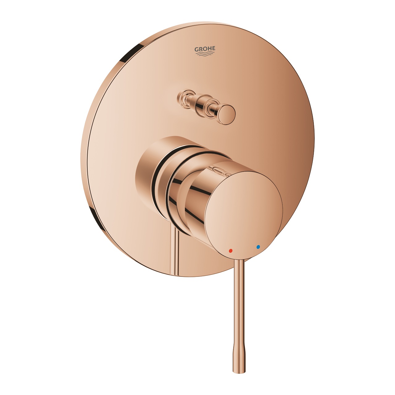 GROHE Essence Miscelatore Monocomando a 2 Vie con Deviatore per Doccia - Oro Rosa Lucido, Modello 24058DA1