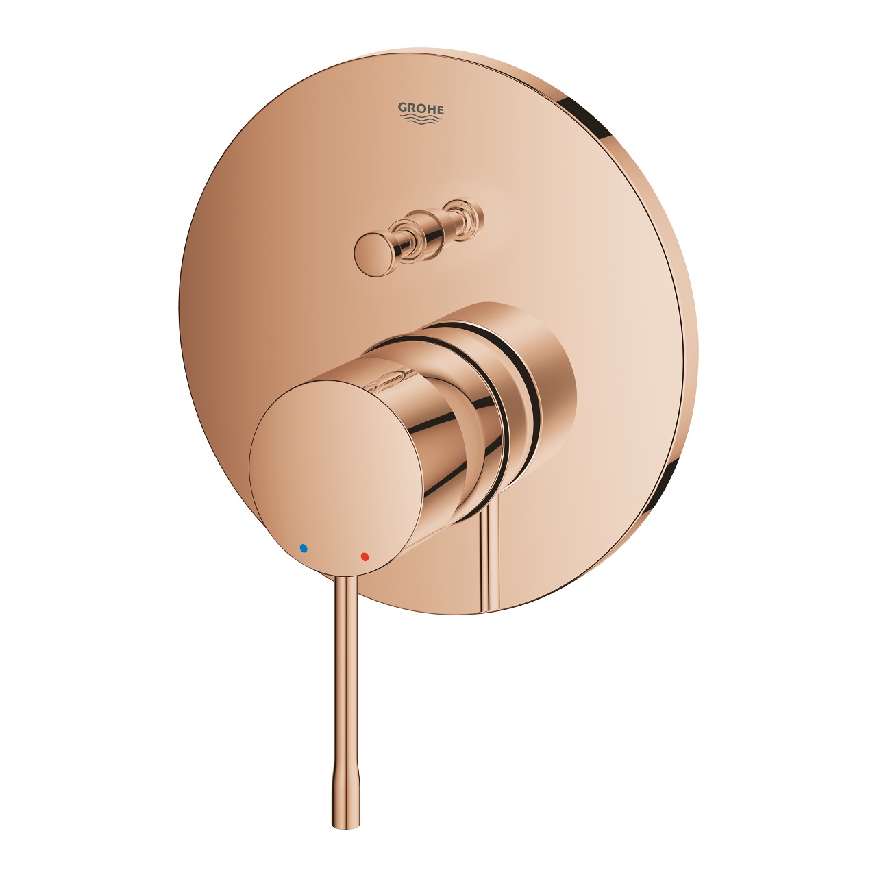 GROHE Essence Miscelatore Monocomando a 2 Vie con Deviatore per Doccia - Oro Rosa Lucido, Modello 24058DA1
