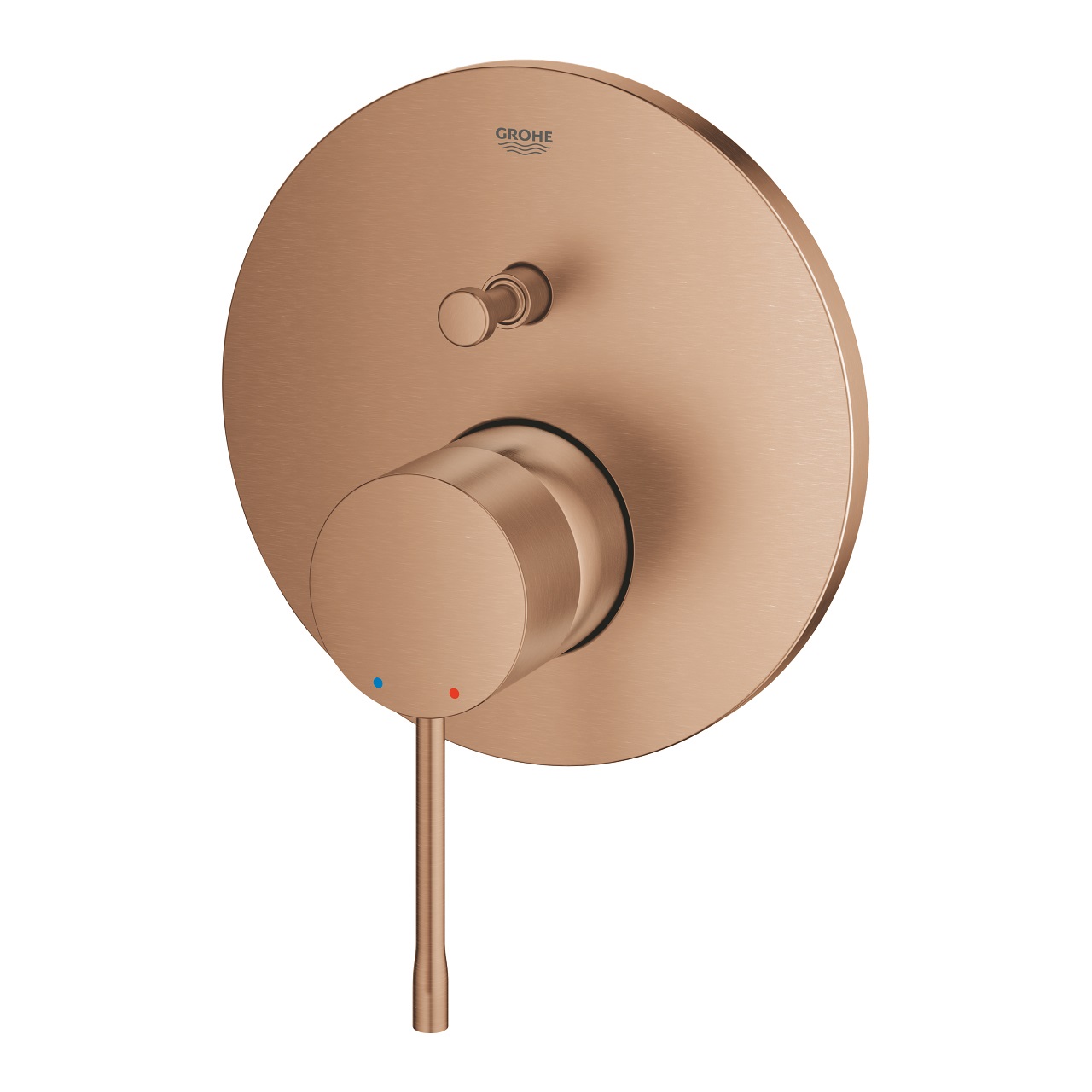 GROHE Essence Miscelatore Monocomando 24058DL1 a 2 Vie con Deviatore per Doccia in Oro Rosa Spazzolato