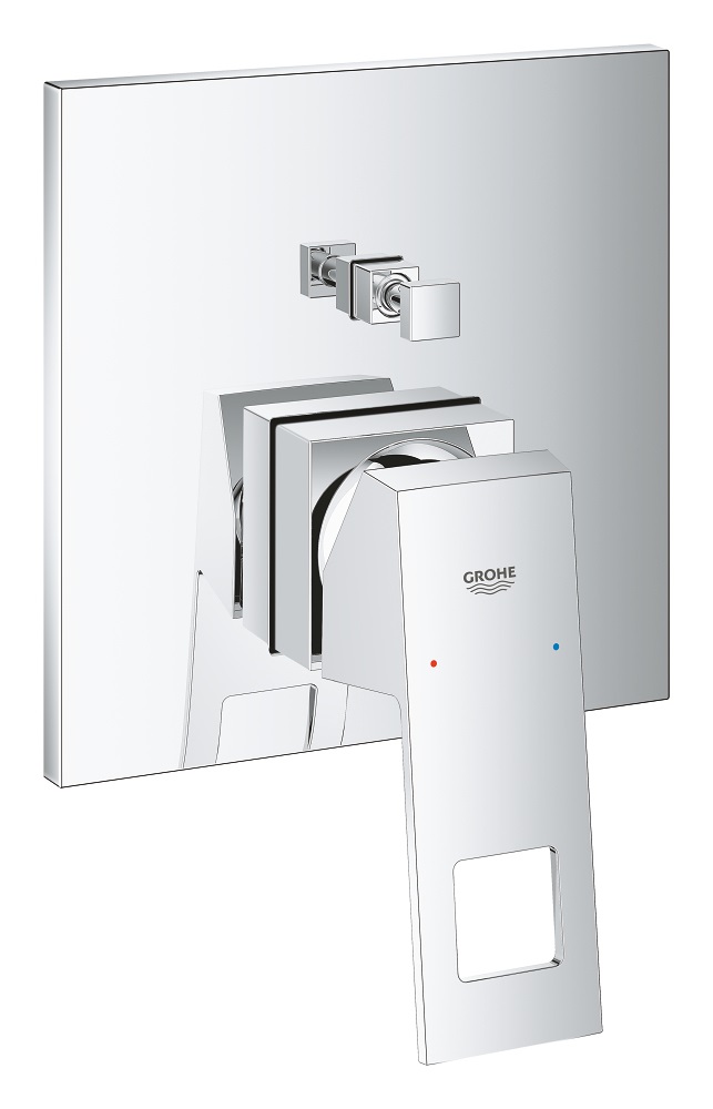 GROHE Eurocube Miscelatore Monocomando Cromo a 2 Vie con Deviatore per Vasca e Doccia - Cod. 24062000