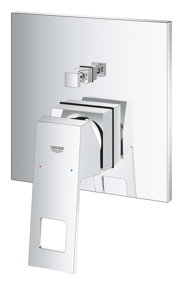 GROHE Eurocube Miscelatore Monocomando Cromo a 2 Vie con Deviatore per Vasca e Doccia - Cod. 24062000