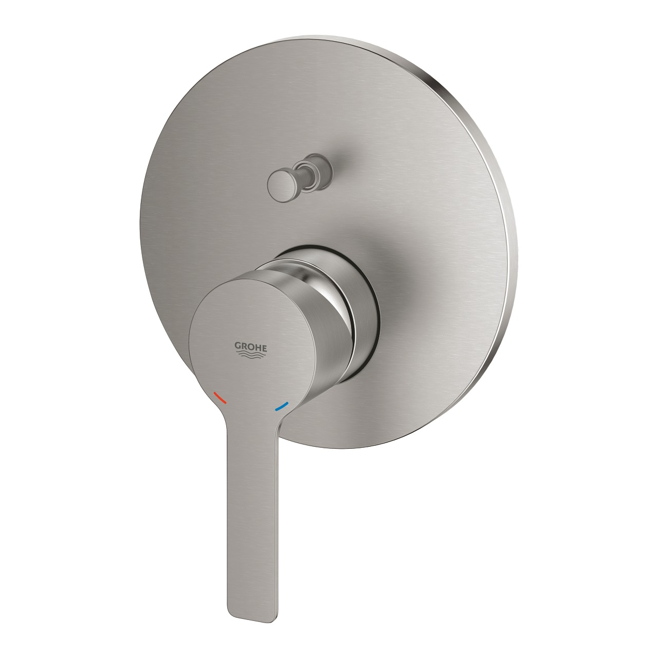 GROHE Lineare Miscelatore Monocomando 24064DC1 a 2 Vie con Deviatore per Vasca o Doccia - Finitura Super Steel