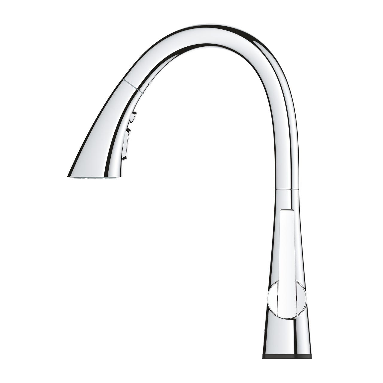 GROHE Zedra Touch Miscelatore Monocomando Elettronico per Lavello con Doccetta Estraibile e 3 Tipi di Getto - Cromo - 30219002