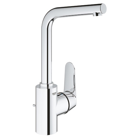 GROHE Eurodisc Cosmopolitan Rubinetto per Lavabo L-Size in Cromo con Tecnologia SilkMove e StarLight