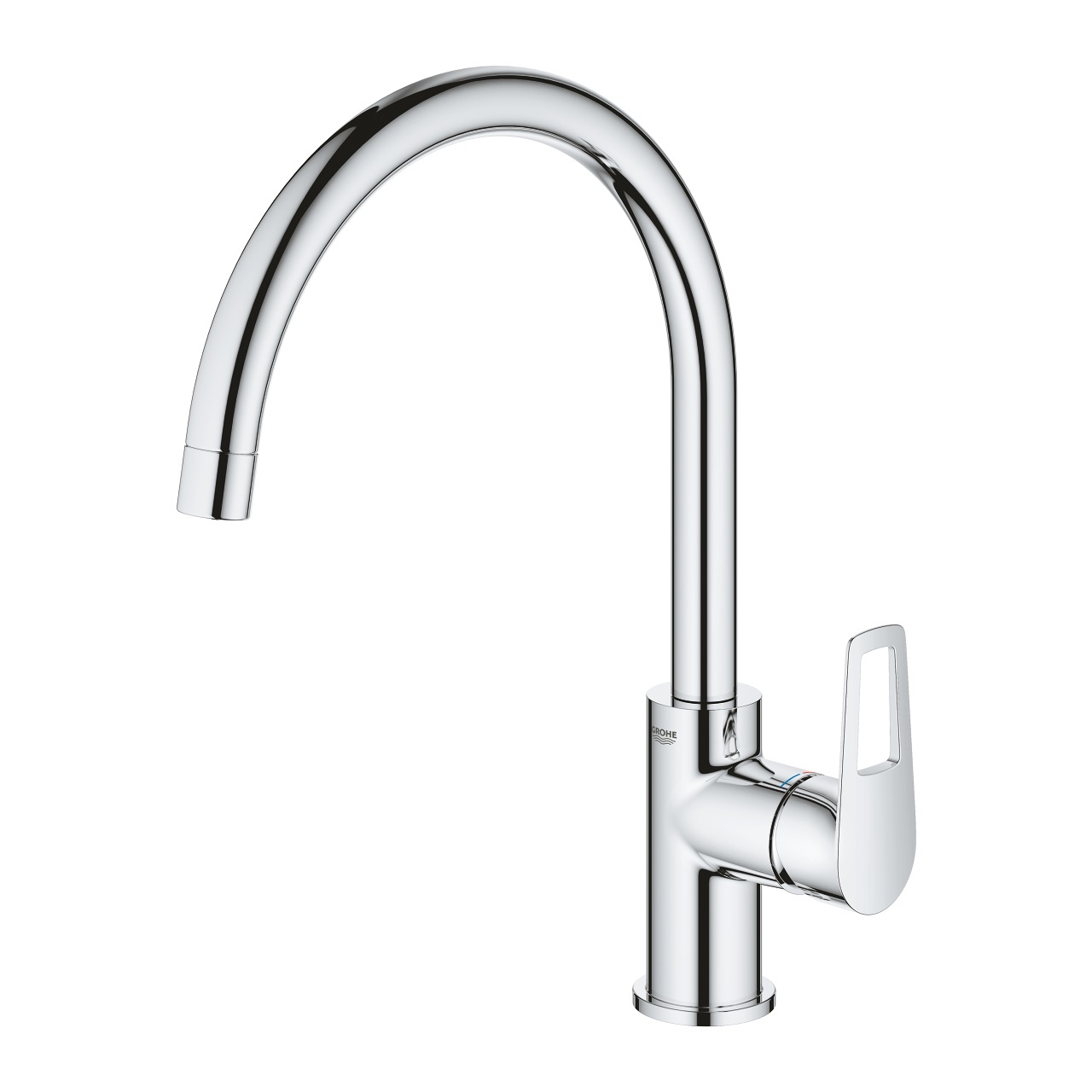 GROHE BauLoop Miscelatore Monocomando per Lavello Cromo Lucido - Cartuccia Ceramica 28 mm, Bocca Girevole 360°, Aeratore