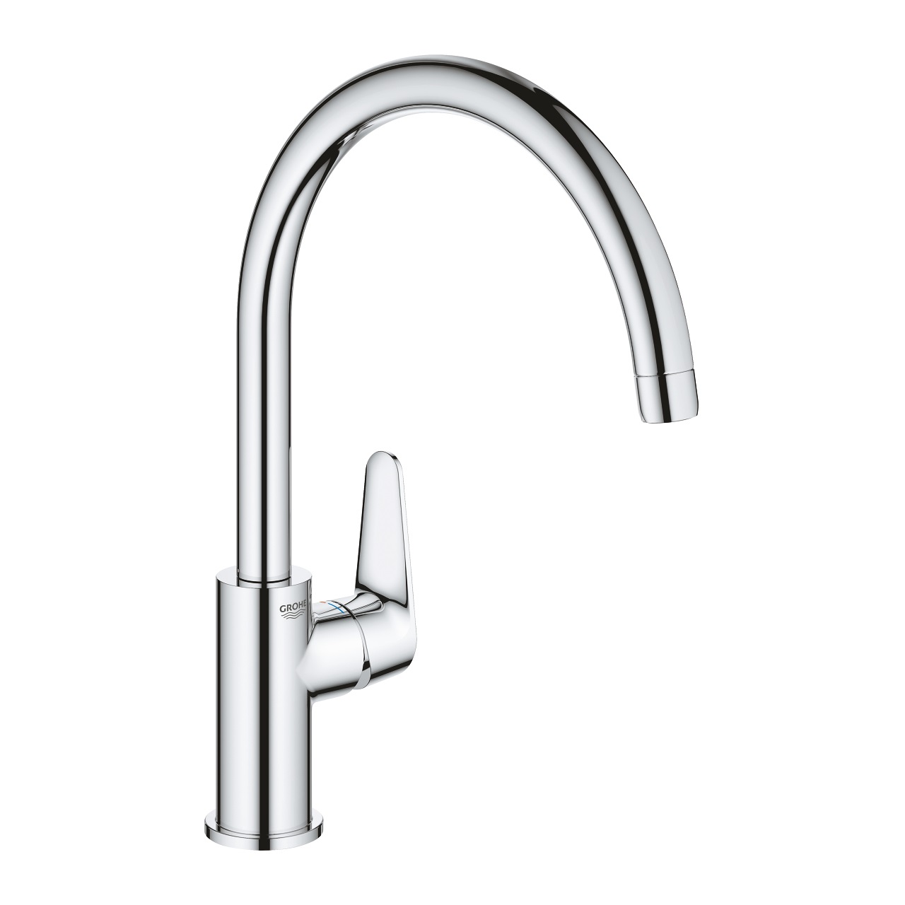 Grohe Start Curve 31554001 Miscelatore Monocomando Cucina Cromo Lucido con Bocca Alta Orientabile e Tecnologia GHE Zero