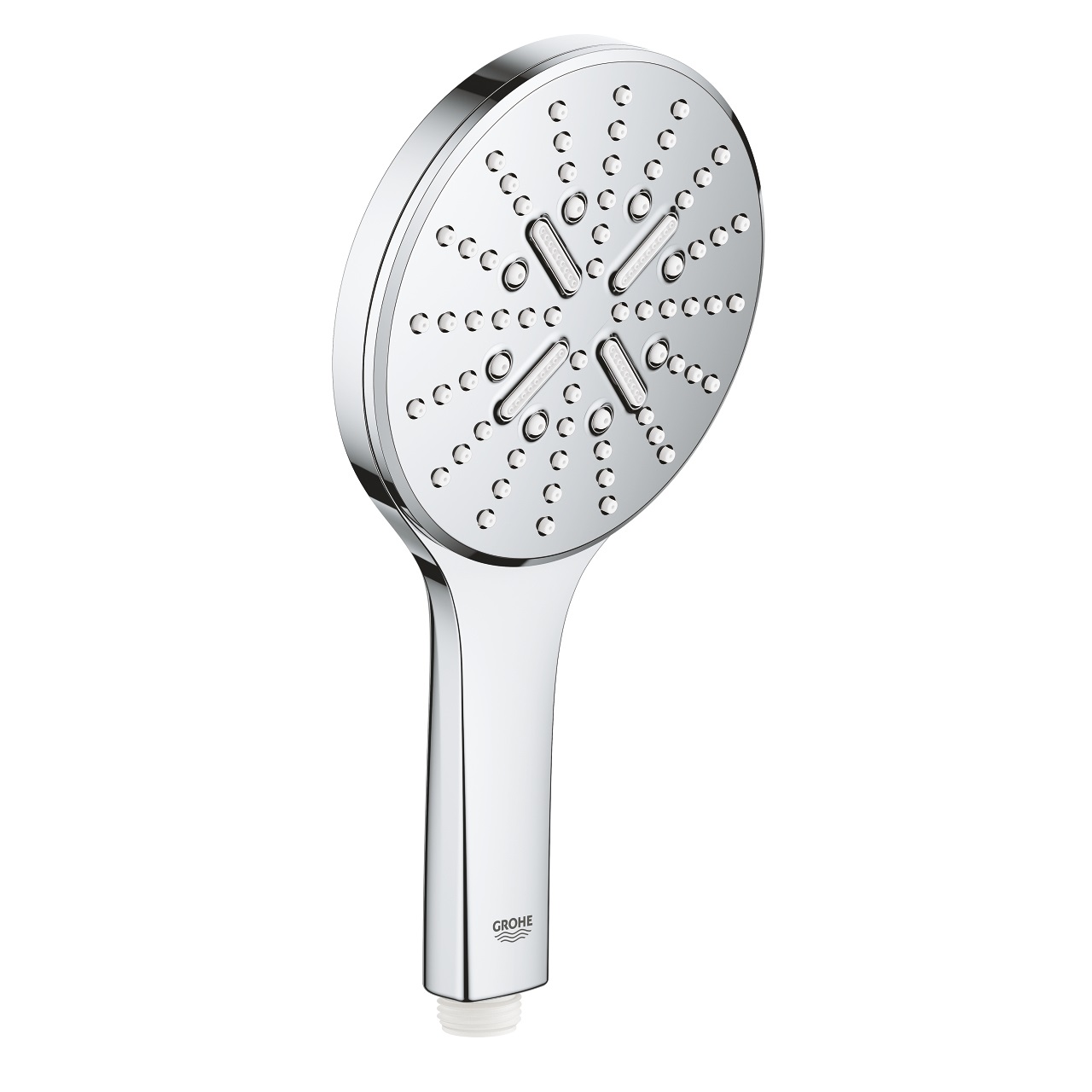 Grohe Rainshower SmartActive 130 Soffione Doccia Cromo - 3 Tipi di Getto (Rain, ActiveMassage, Jet), 130 mm, Cod. 26544000